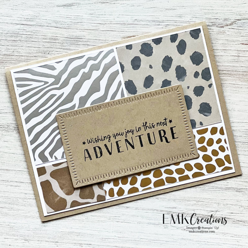 Masculine card featuring Like and Animal Designer Series Paper by EMK Creations
