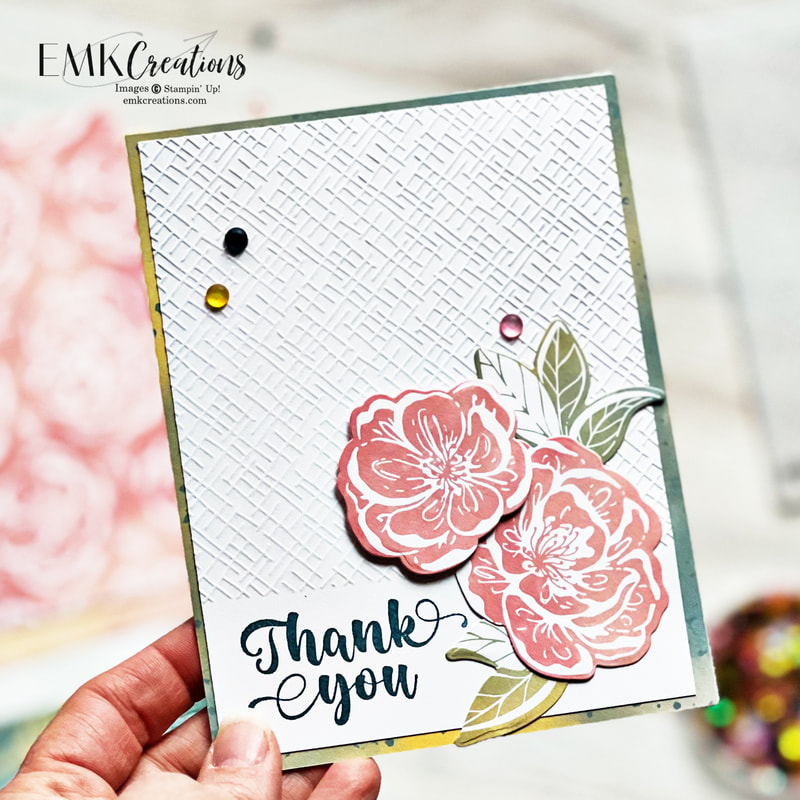 Thank you card layout by EMK Creations