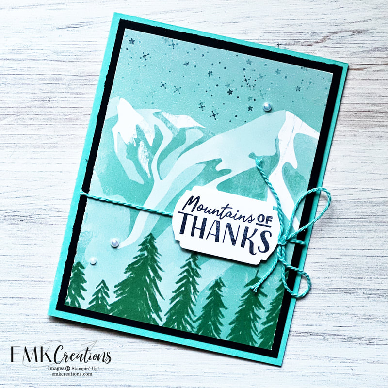 Stampin' Up! Greatest Journey Thank you card - EMK Creations