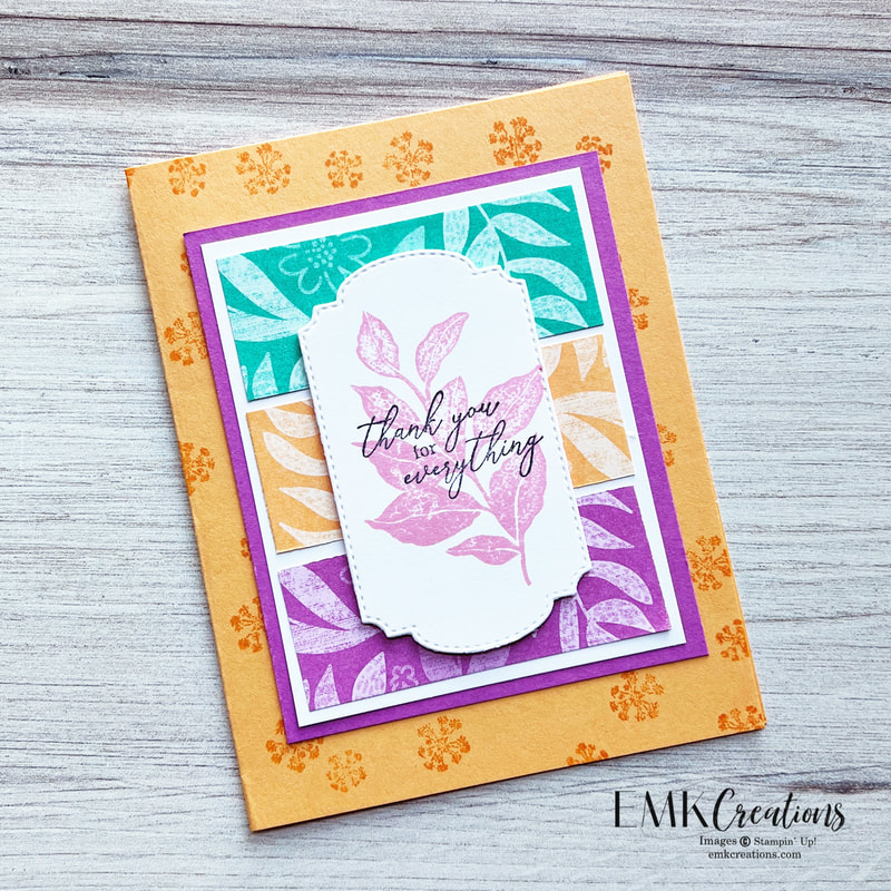 Stampin' Up! new 24-26 in colors card created by EMK Creations
