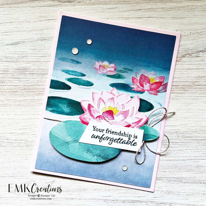 Friendship card featuring lilies by EMK Creations
