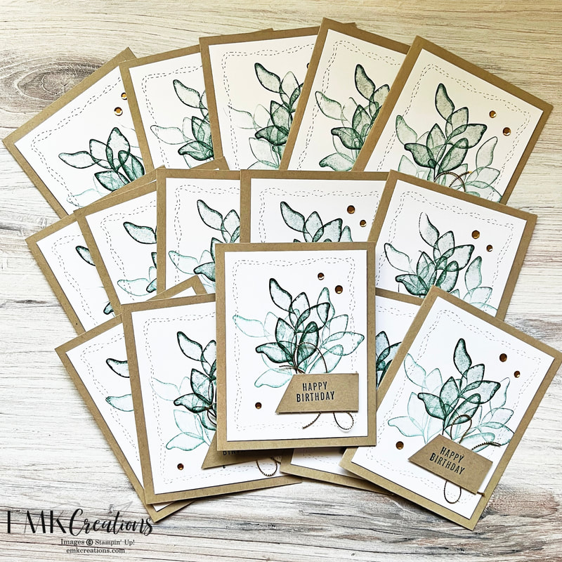 Stampin' Up! Translucent Flowers card by EMK Creations