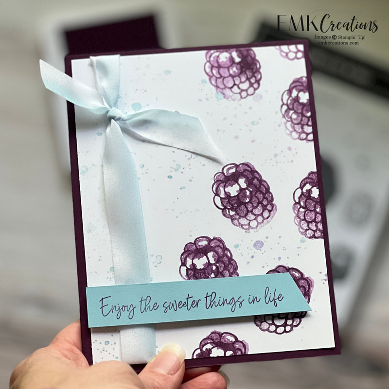 Card with blackberries by EMK Creations 