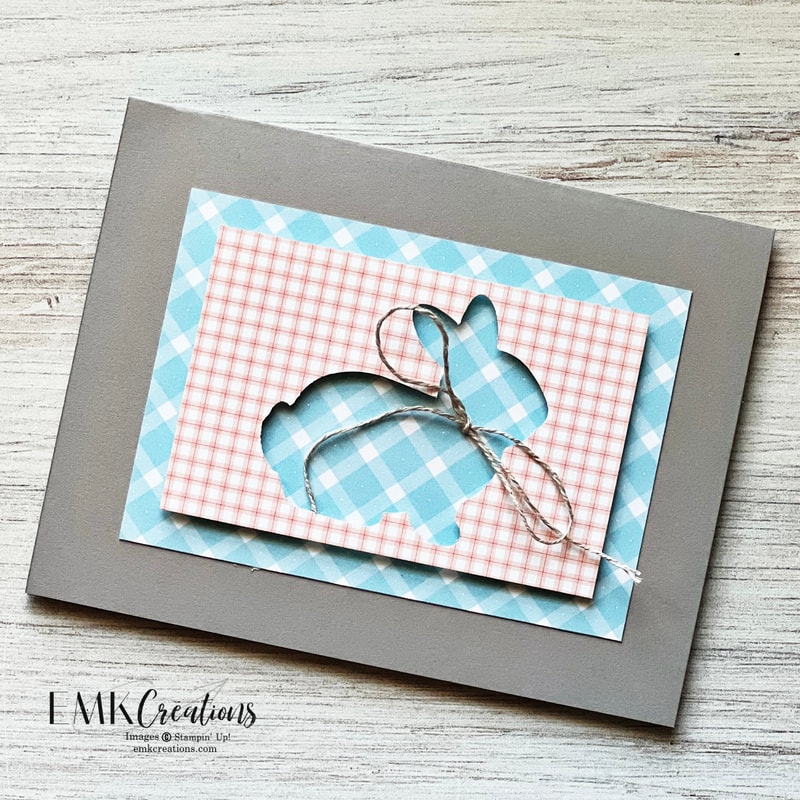 Bunny punch card for baby - EMK Creations