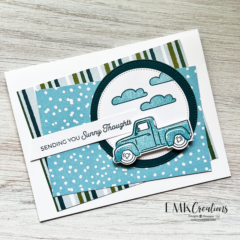 Blue Truck card by EMK Creations
